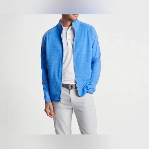 Peter Millar Liberty Blue Vista Hybrid Full-Zip Jacket Size 2XL NWT - Picture 6 of 8